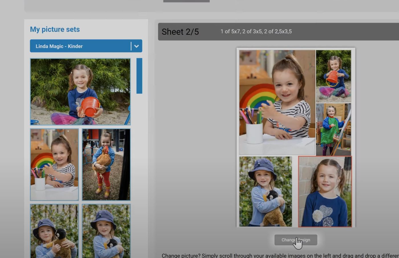 Gallery and editable sheets &mdash; Magic Photography ordering gallery