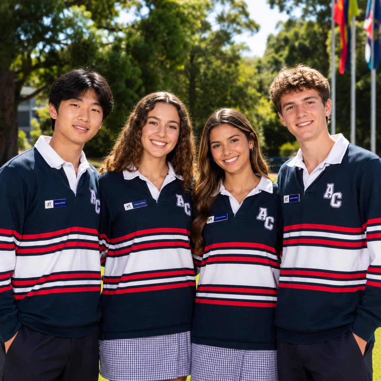 School captains with their badges
